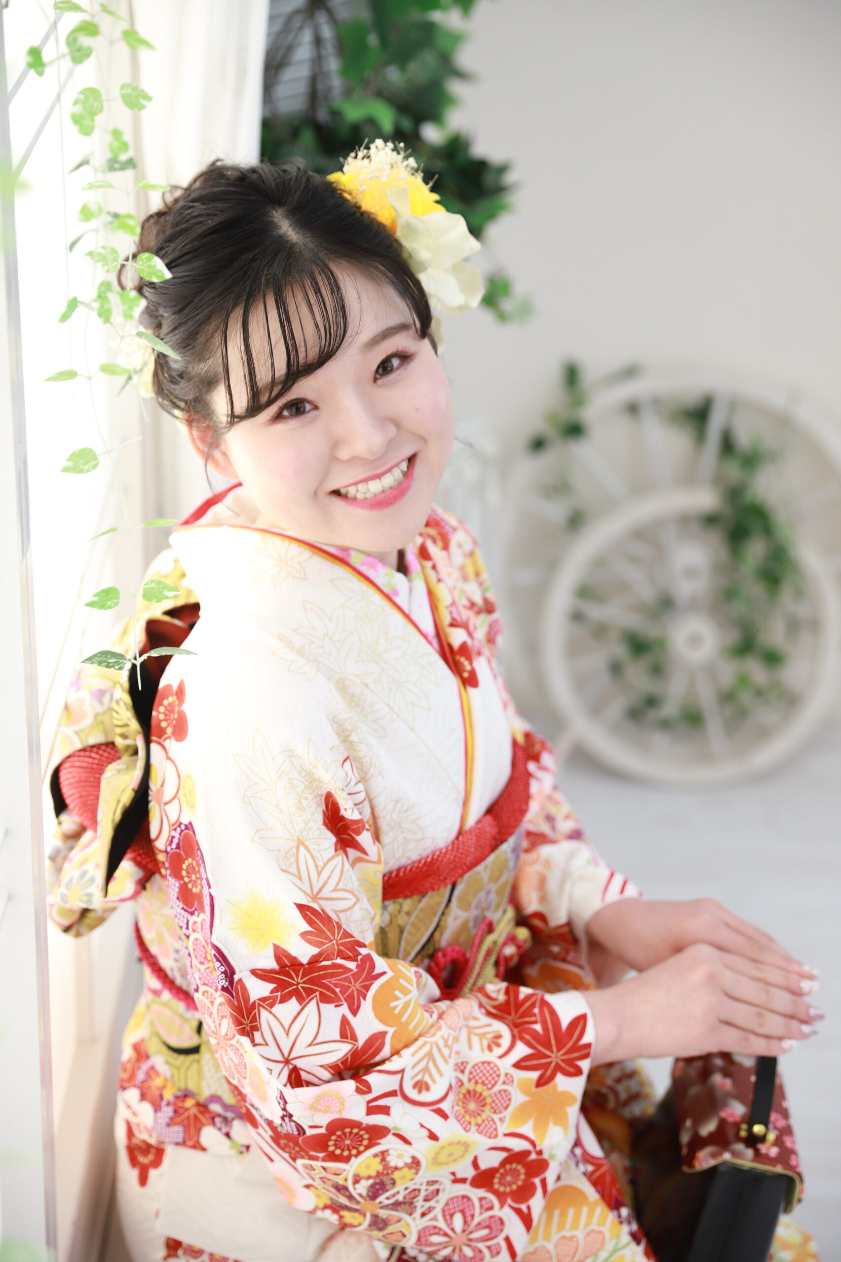 御殿場の振袖レンタル☆素敵な笑顔で撮影