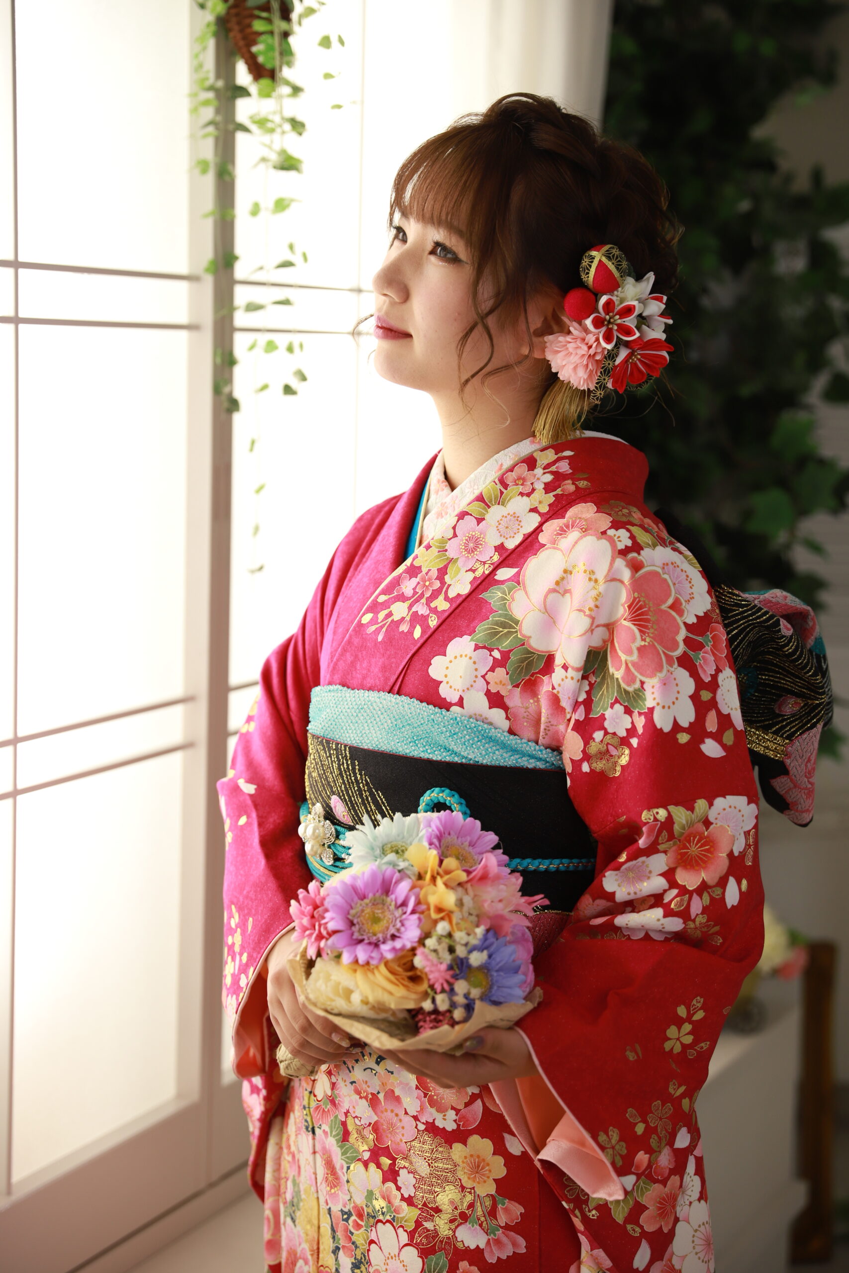 伊東市で振袖のレンタル☆大正浪漫のイメージで前撮り